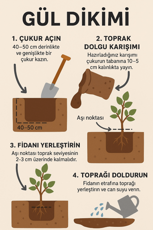 Gül Yetiştirme Rehberi - Gül dikimi